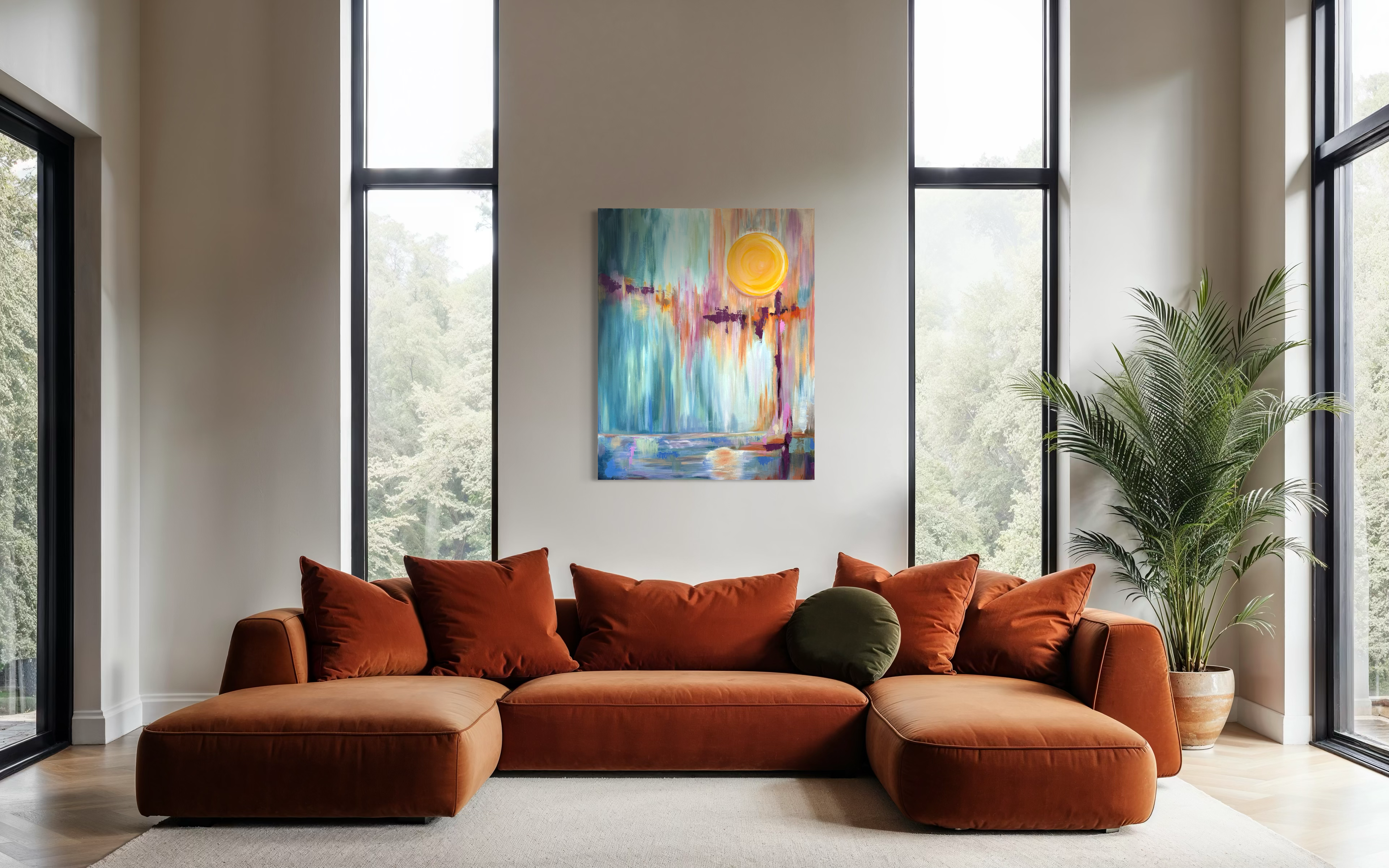 Original Artwork by Micha Olson, "Radiant Horizon"