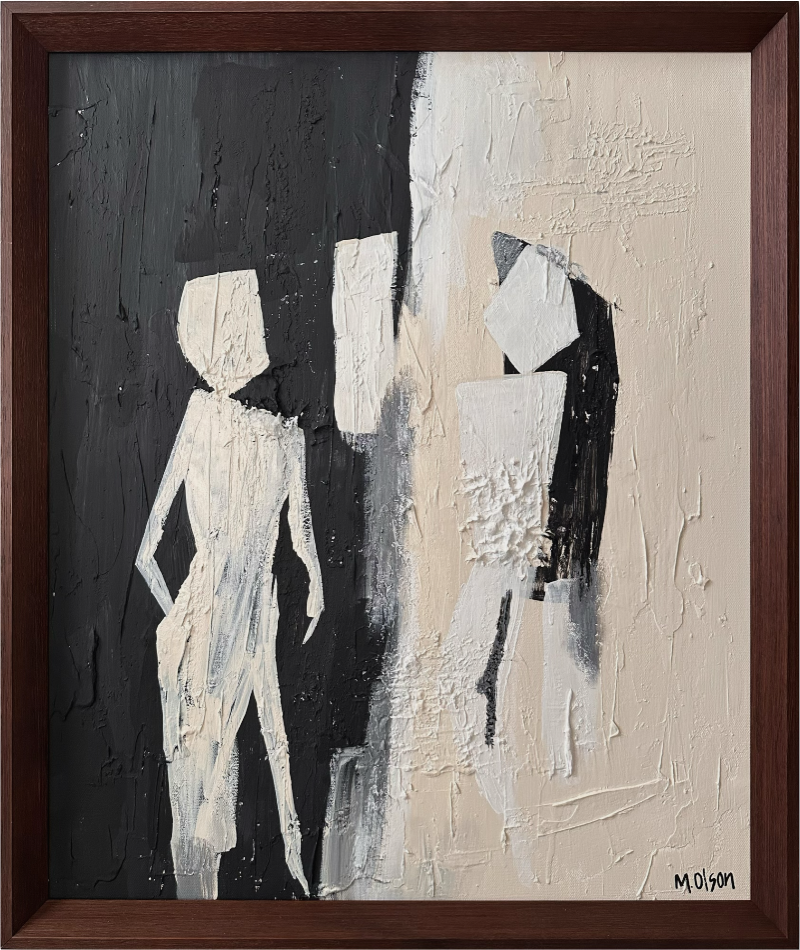 Original Artwork by Micha Olson, "Quiet Figures"