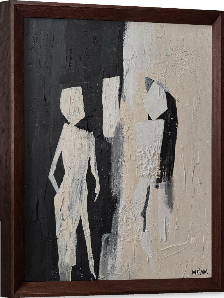 Original Artwork by Micha Olson, "Quiet Figures"