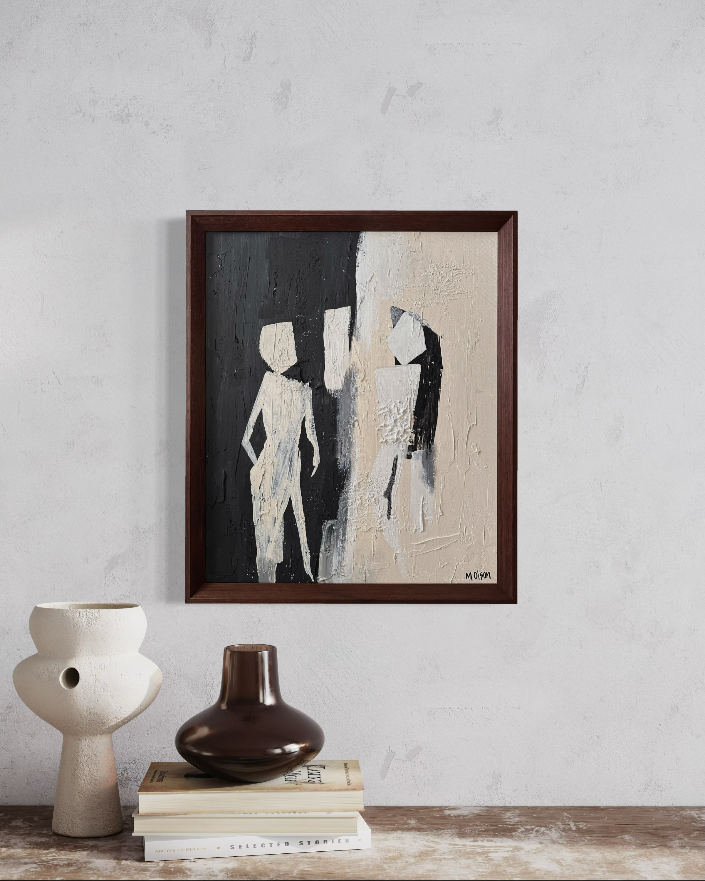 Original Artwork by Micha Olson, "Quiet Figures"