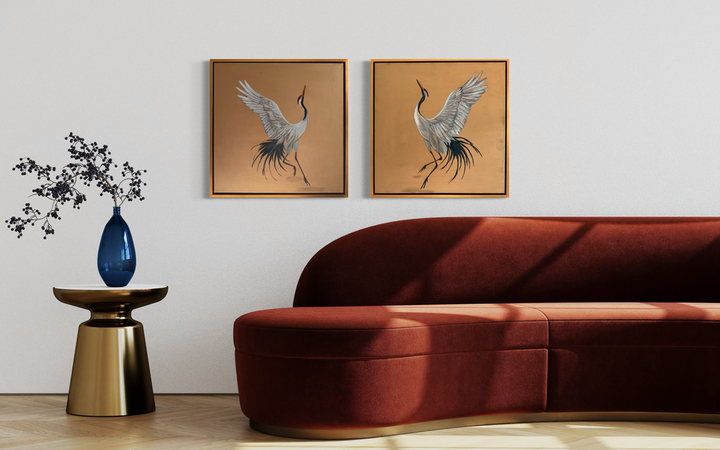 "Eternal Dance I & II" Diptych Set