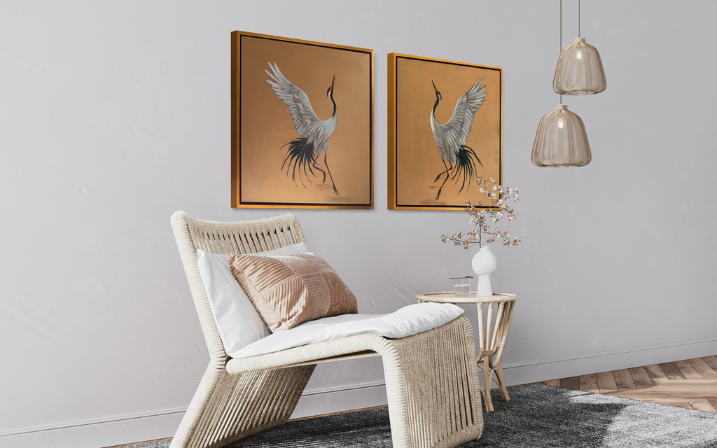 "Eternal Dance I & II" Diptych Set