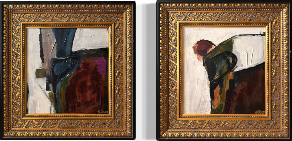 "Gilded Reverie" Diptych Set I