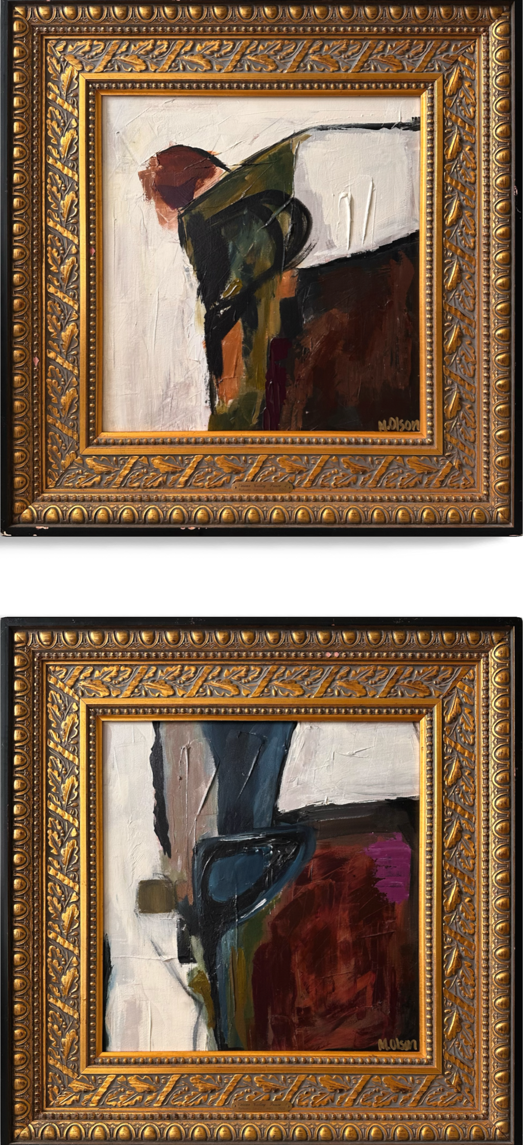 "Gilded Reverie" Diptych Set I